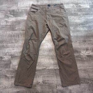 Kuhl Kanvus Jean Tan Straight Leg Utility Outdoor Pant Womens Sz. 16F